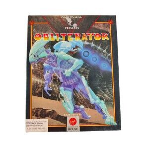 Obliterator PC 1989 Psygnosis Shooter Video Game Floppy Virgin Melbourne House
